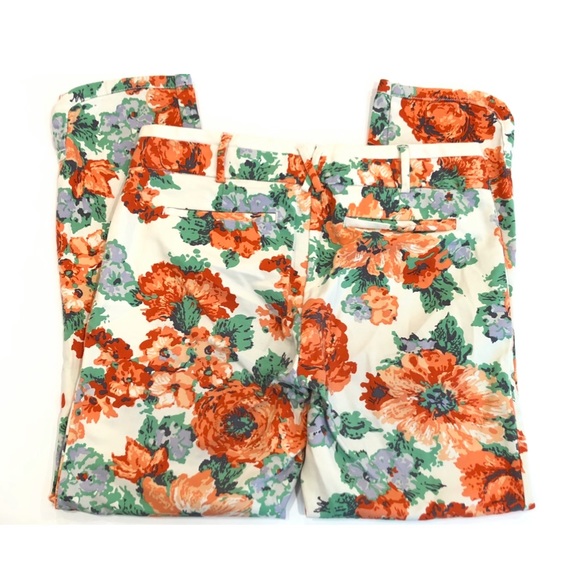 Anthropologie Cartonnier Floral Crop Pants - Picture 3 of 12